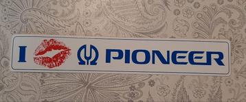 Vintage sticker I love Pioneer I ❤️  Pioneer logo merk beschikbaar voor biedingen