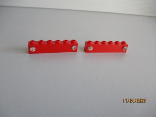 2 LEGO TREIN 12 v RODE LICHTBALKEN (2) perfecte staat!, Kinderen en Baby's, Speelgoed | Duplo en Lego, Gebruikt, Lego, Complete set