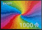 Legpuzzel 1000 stuks "Stained Glass Rainbow Burst", Ophalen of Verzenden, 500 t/m 1500 stukjes, Zo goed als nieuw, Legpuzzel