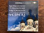 ( Rachmaninoff Tchaikovsky Gretchaninov - Vespers 5 CD, Ophalen of Verzenden, Romantiek, Zo goed als nieuw, Overige typen
