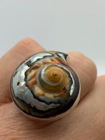 X960 Prachtige zilveren ring slakkenhuis maat 18,25, Sieraden, Tassen en Uiterlijk, 18 tot 19, Ophalen of Verzenden, X, Dame