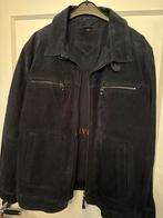 Blauwe Suède Jas Maat 58, Ophalen of Verzenden, Gedragen, Maat 56/58 (XL), Blauw
