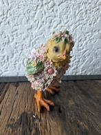 Clayre & Eef kuiken met bloemen – lente woondecoratie, Verzamelen, Ophalen of Verzenden, Nieuw, Dier