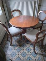 Antiek brocante Biedermeier tafel rond, Antiek en Kunst, Ophalen