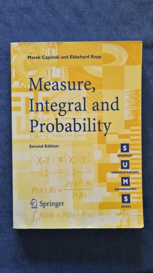 Measure, Integral and Probability, Marek Capinski and Kopp, Boeken, Studieboeken en Cursussen, Gelezen, WO, Beta, Ophalen of Verzenden