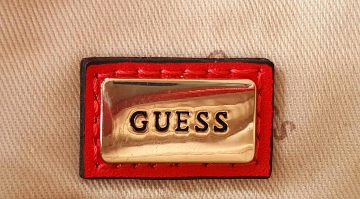 Guess rood schoudertasje en heuptasje in een, Sieraden, Tassen en Uiterlijk, Tassen | Schoudertassen, Gebruikt, Overige merken