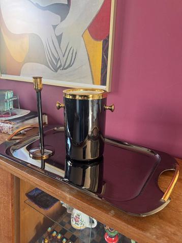 Vintage Barset Zwart-Goud, Jaren '70 Stijl beschikbaar voor biedingen