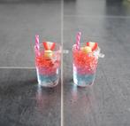 Glaasjes sap + fruit in miniatuur nieuw schaal 1:4, Ophalen of Verzenden, Nieuw, Decoratie