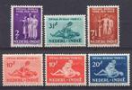 Ned-Indie NVPH nr 266/71 postfris Sociaal Bureau 1939, Postzegels en Munten, Verzenden, Postfris, Nederlands-Indië