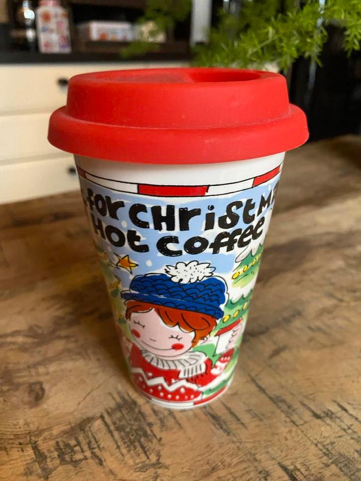 Blond Amsterdam Kerst Coffee-To-Go, Huis en Inrichting, Keuken | Servies, Zo goed als nieuw, Kop(pen) en/of Schotel(s), Blond Amsterdam