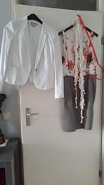 Jurk met riem , sjaal , en Blazer, Kleding | Dames, H&M, Overige kleuren, Maat 42/44 (L), Nieuw