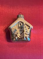 Vintage GDR Kerstbal Huisje, Diversen, Kerst, Ophalen of Verzenden, Gebruikt