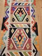 Handgeweven oosterse wollen kelim loper 202x62, Info@SlatsAntiek.nl, Vof Slats Antiek, Rechthoekig, Herenstraat 31 leiden