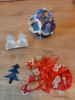 Kerstdecoratie: Waxinelichthouder, Hanger, Lint, Ophalen, Gebruikt