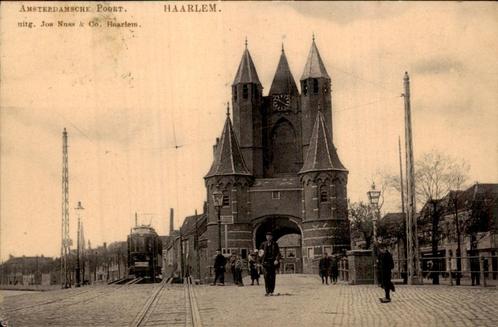 Haarlem - TUlp - Amsterdamsche Poort - Tram, Verzamelen, Ansichtkaarten | Nederland, Gelopen, Noord-Holland, Voor 1920, Ophalen of Verzenden