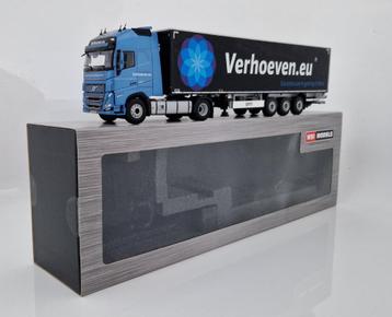 WSI Volvo FH5 Verhoeven met boxtrailer - Nieuw - 1:50 beschikbaar voor biedingen