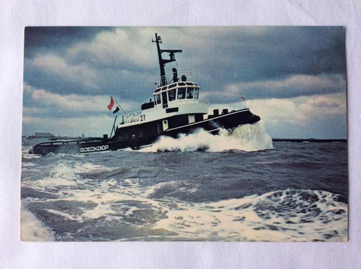 Sleepboot Hendrik P. Goedkoop nr. 27, Verzamelen, Scheepvaart, Gebruikt, Kaart, Foto of Prent, Motorboot, Ophalen of Verzenden