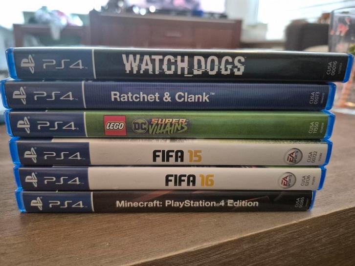 Te koop: PS4 Spellen Bundel (6 stuks) – o.a. Minecraft, L, Spelcomputers en Games, Games | Sony PlayStation 4, Zo goed als nieuw