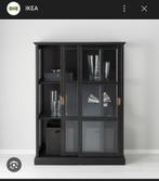 Zwarte Ikea Malsjo Vitrinekast - Zo Goed Als Nieuw, Ophalen