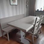 Eettafel met 2 stoelen en een bank, Ophalen, Gebruikt, 50 tot 100 cm, Vijf personen of meer