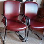 2 vintage stoelen met buisframe, Gebruikt, Ophalen