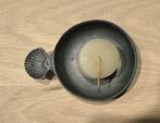 Mooie tinnen waxinelichtjeshouder, Ophalen of Verzenden, Gebruikt, Overige materialen, Minder dan 25 cm