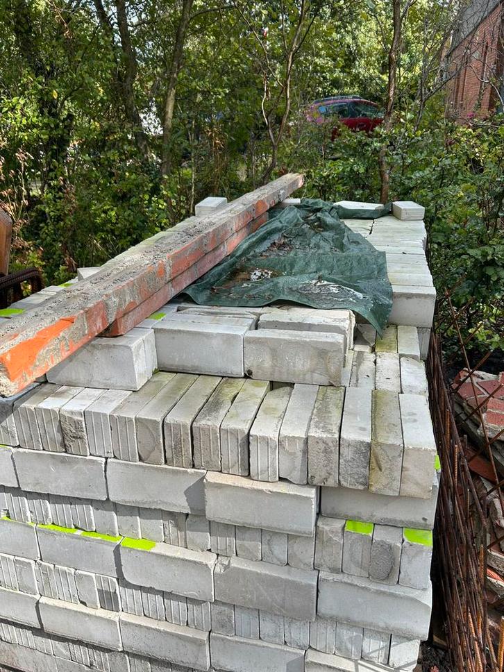 Gebruikte kalkzandstenen gratis af te halen, Doe-het-zelf en Verbouw, Metselstenen, Ophalen of Verzenden