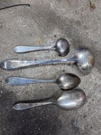 Verzilverde Opscheplepels - 4 Stuks, Ophalen
