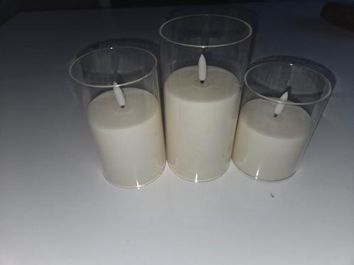 Sfeervolle LED Kaarsen Set, Huis en Inrichting, Woonaccessoires | Kandelaars en Kaarsen, Zo goed als nieuw, Kaars, Minder dan 25 cm