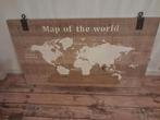 Wand decoratie Map of the world, Huis en Inrichting, Ophalen, Zo goed als nieuw
