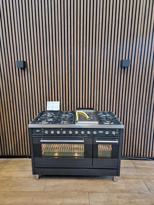 Luxe Boretti Fornuis 7-pits 120 cm breed(Gratis bezorgen), Witgoed en Apparatuur, Fornuizen, Zo goed als nieuw, Vrijstaand, Gas