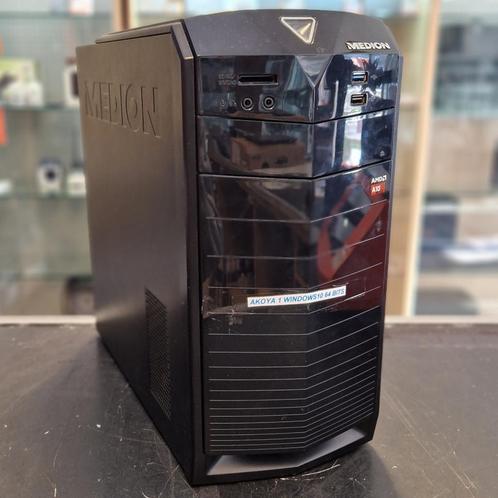 Medion MT22 Desktop PC AMD A10-7800 4GB 500GB Windows 10 - I, Computers en Software, Desktop Pc's, Zo goed als nieuw