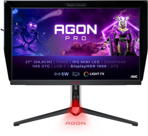 AOC Agon Pro AG274QXM 27" 1440p 170Hz, Computers en Software, Monitoren, Zo goed als nieuw, 151 t/m 200 Hz, DisplayPort, HDMI