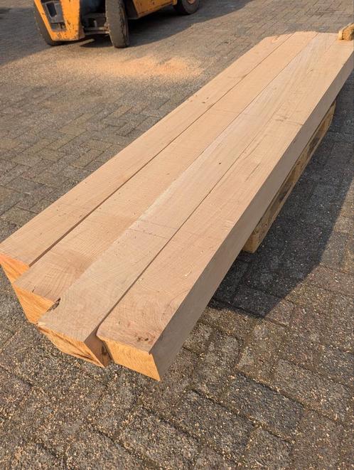 Eiken palen / balken, fijnbezaagd 15x15cm 245cm lang, Tuin en Terras, Palen, Balken en Planken, Nieuw, Balken, 250 cm of meer