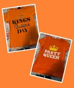 Oranje t-shirts kingsday partyqueen, Kleding | Dames, Oranje, Ophalen of Verzenden, Zo goed als nieuw, Korte mouw