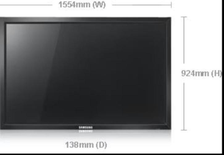 Samsung Syncmaster 650TS-2 | 65inch monitor, Computers en Software, Monitoren, Gebruikt, 60 Hz of minder, DVI, HDMI, VGA, Gaming