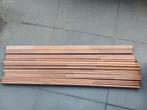 20 hardhouten Bankirai latten 120cm x 38 mm, 12 mm dik, Doe-het-zelf en Verbouw, Hout en Planken, Ophalen, Minder dan 25 mm, Nieuw