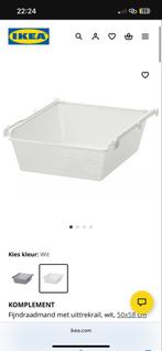 IK ZOEK IKEA Komplement Draadmand 50x58 Wit, Huis en Inrichting, Zo goed als nieuw, Metaal, Met lade(s), 50 tot 75 cm