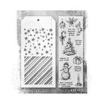 Stampers Anonymous Tim Holtz Christmas Stamp + Stencil #190, Hobby en Vrije tijd, Stempelen, Verzenden, Nieuw, Clearstamp