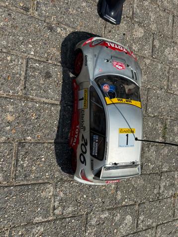 Rc nitro auto Tamiya peugeot beschikbaar voor biedingen