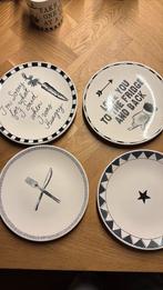 Blond Amsterdam x Noir Ontbijtbordjes - 4 stuks, Ophalen, Gebruikt, Porselein of Keramiek, Schaal