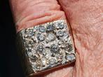 Vette blikvanger ring 18 kr gekeurd 750 met ruim 1 crt brilj, Ophalen, 19 tot 20, Heer, Zo goed als nieuw