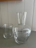 Set karaf waterglas meander slijpsel, Ophalen of Verzenden
