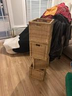 4x rotan mand kallax kast ikea inzet, Ophalen, Zo goed als nieuw