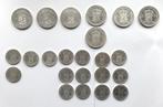 mooie 23 Munten Willem 3 en Wilhelmina 1 en 2.5 gulden, Postzegels en Munten, Munten | Nederland, Koning Willem III, Zilver, 2½ gulden