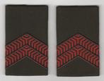 Set rangen epauletten Soldaat 1e kl (A6), Verzamelen, Ophalen of Verzenden, Landmacht, Nederland, Embleem of Badge