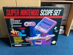Super Nintendo Console + Scope set 2 in 1, Spelcomputers en Games, Spelcomputers | Nintendo Super NES, Ophalen of Verzenden, Zo goed als nieuw