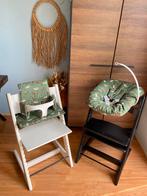 Teckel hoes boor Newborn stokke + kussenset tripp trapp, Ophalen of Verzenden, Nieuw, Meegroeistoel, Stoelverkleiner