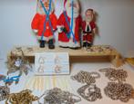 Antieken Kerst items Glazen slingers pegel Kerstman enz, Ophalen of Verzenden, Gebruikt