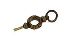 Gouden antieke zak horloge sleutel 14k cachet remontoir, Ophalen of Verzenden, Goud, Hanger, Met edelsteen